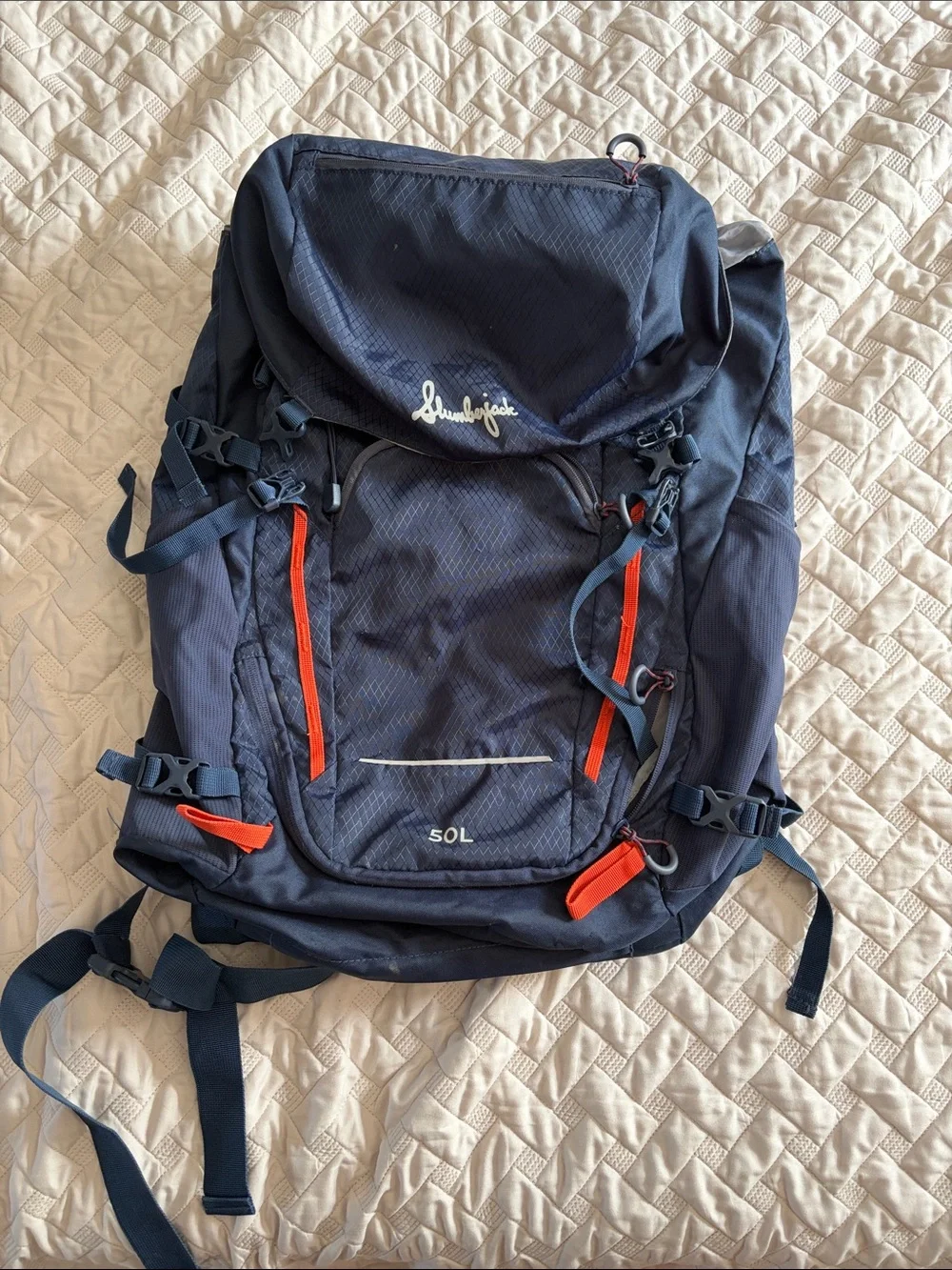 Slumberjack Backpack with Orange Trim 50L